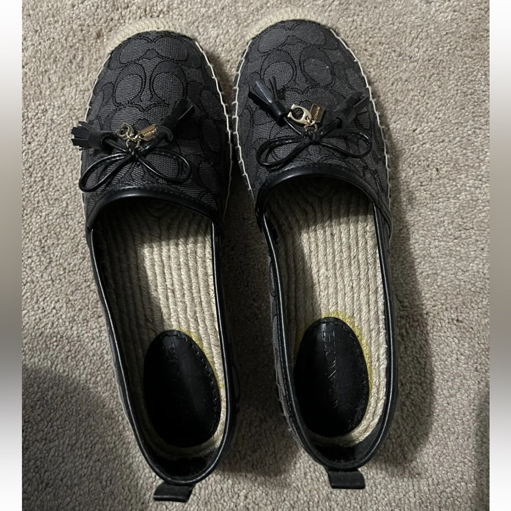 Coach Carson Espadrille Jacquard Size 8.5 Women’s NEW